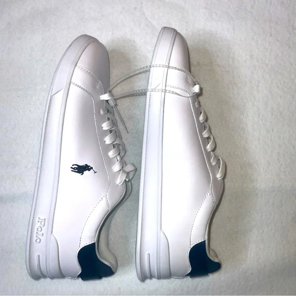 Polo Ralph Lauren Men’s Heritage Court lll Leather Sneaker Size 10 - Picture 8 of 14